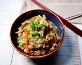 舞茸とごぼうの炊き込みごはん作り方5写真