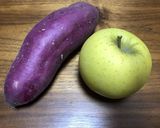 サツマイモとリンゴで卵焼風卵アレルギー用作り方1写真