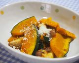 簡単！南瓜・椎茸炒め♪粉チーズがけ！作り方6写真
