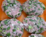 ニラ沢山！ニラつくね♪ニラと甘辛ダレ美味作り方5写真
