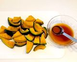 【常備菜】かぼちゃで大学芋♬作り方1写真