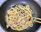 簡単＆満腹＊豚バラと小ねぎの焼きうどん＊作り方7写真