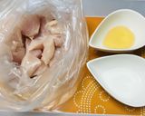 柿酢と干し桜えびで食べるチキン作り方2写真