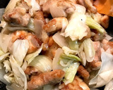 鶏もも肉とキャベツの塩だれ炒め作り方5写真