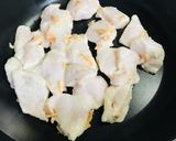 柿酢と干し桜えびで食べるチキン作り方5写真