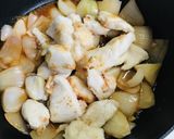 柿酢と干し桜えびで食べるチキン作り方9写真