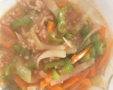 レンジで肉味噌天津飯風丼作り方8写真