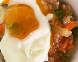 レンジで肉味噌天津飯風丼作り方12写真