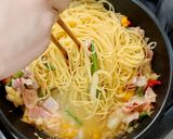 彩り野菜☆たまねぎソースのペペロンチーノ作り方7写真