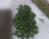 納豆にちょい足し（パセリ編）作り方1写真