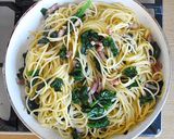 ほうれん草の和風パスタ作り方4写真
