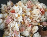 ベーコンとコーンの簡単☆オムライス作り方1写真