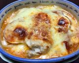 野菜やきのこ・鶏肉のパスタソースグラタン作り方6写真