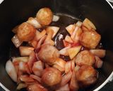 簡単！酢豚風ミートボールソース作り方3写真