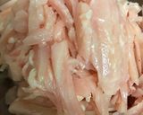 ナスと鶏肉の炒め物作り方1写真