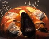 サバ缶とナスの炊飯トマトピラフ作り方2写真