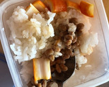 納豆とみかん味カニカマまご飯作り方2写真