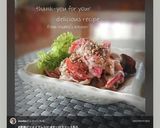 冷凍唐揚げで、カニカマオーロラソース和え作り方7写真