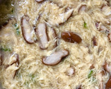 とろり椎茸・オクラのかき玉コンソメスープ作り方4写真