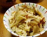 塩麹でえのきと茗荷の炊き込みご飯作り方8写真