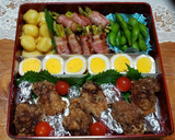 中学校運動会お弁当♡2019.9月大人数作り方7写真