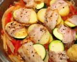 残り野菜で豚巻きトマト煮込み作り方9写真