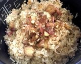 塩麹でえのきと茗荷の炊き込みご飯作り方6写真