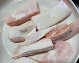 サーモンハラスゆかりフライ【味付け不要】作り方2写真