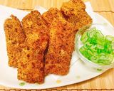 サーモンハラスゆかりフライ【味付け不要】作り方8写真