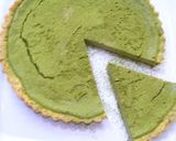 *抹茶チーズケーキ on 緑茶タルト*作り方10写真