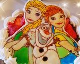 ツヤツヤ♪アナと雪の女王チョコプレート作り方12写真