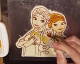 ツヤツヤ♪アナと雪の女王チョコプレート作り方11写真