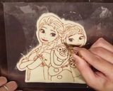 ツヤツヤ♪アナと雪の女王チョコプレート作り方10写真