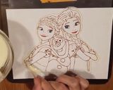 ツヤツヤ♪アナと雪の女王チョコプレート作り方6写真