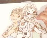 ツヤツヤ♪アナと雪の女王チョコプレート作り方4写真