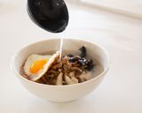 目玉焼きをのせて♪優しい味わい汁ビーフン作り方6写真