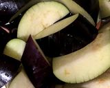 ナスと舞茸のバターポン酢炒め作り方1写真