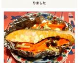 鮭(白身魚)の麺つゆマヨのホイル焼き作り方7写真