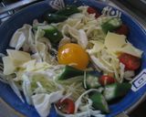 レンジでチン♪簡単☆温玉野菜☆作り方1写真