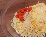 簡単酒肴☆大判パスタせんべい（明太味）作り方2写真