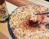 簡単酒肴☆大判パスタせんべい（明太味）作り方6写真