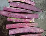 紫インゲン豆！塩焼！バター醤油！天麩羅！作り方1写真