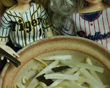 リカちゃん♡野球ꕤヤクルト？もやし豚蒸し作り方3写真