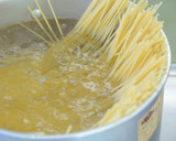 トマトと鯖缶で簡単和風パスタ作り方2写真