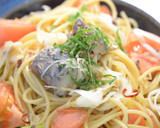 トマトと鯖缶で簡単和風パスタ作り方6写真