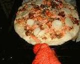 Pizzaの生地（薄焼き＆ふっくら）と　鮭＆なめこのピッツア作り方8写真