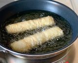 生湯葉で【海老の湯葉巻き揚げ】作り方5写真