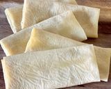 生湯葉で【海老の湯葉巻き揚げ】作り方8写真