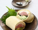 生湯葉で【海老の湯葉巻き揚げ】作り方9写真