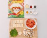 秋鮭とチーズで♪ライスペーパー揚げ春巻き作り方2写真